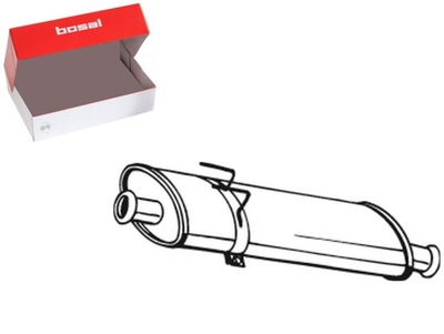 Гаситель системы выпускной средний opel movano a renault master ii фото №1