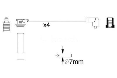 ПРОВОДА ЗАЖИГАНИЯ BS0986356742 BOSCH