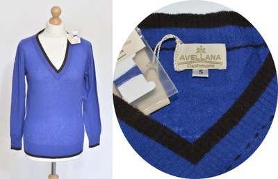 AVELLANA CASHMERE NOWY SWETER 100% KASZMIR 38