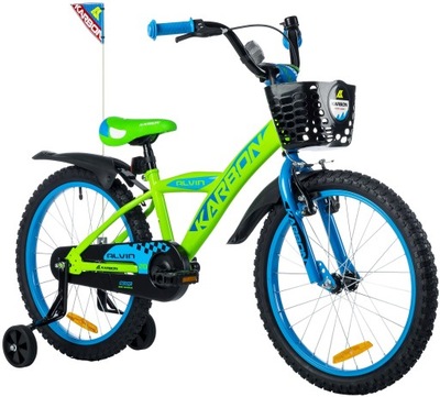 Rower Karbon Alvin 20 Zielony Dla Chłopca Dziecięcy