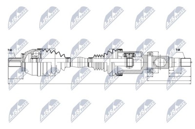 NTY NPW-VV-034 SHAFT DRIVING  