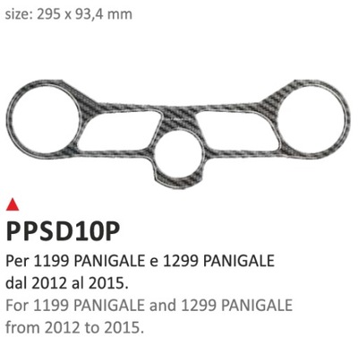 ONEDESIGN LIPDUKAS NA LENTYNĖLĘ VAIRO DUCATI PANIGALE 1199/1299 2012-2015 