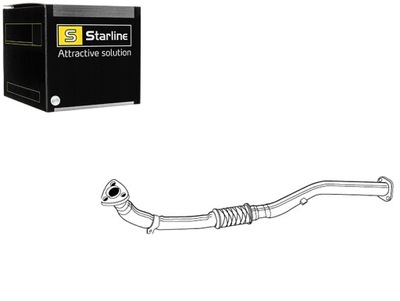 Труба вихлопна колекторна starline 84.28.450 фото №1