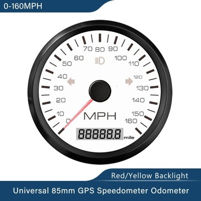 Waterproof 85mm GPS Speedometer 0-125 MPH 0-160 MPH 0-200 MPH for Sn~76934