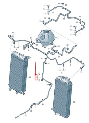 Audi r8 4s двигатель вентиляционный клапан line 4s0121081l original фото №1