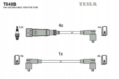 TESLA BLATNÁ T048B KOMPLEKTAS LAIDŲ UŽDEGIMO 