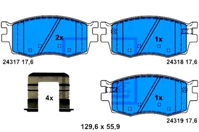 Ate тормозные колодки тормозные hyundai accent iii 1.4 gl mc фото №1