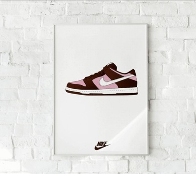 OBRAZ GRAFIKA PLAKAT Z RAMĄ ROZMIAR B1 Nike Dunk