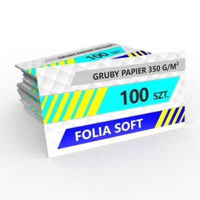Wizytówki 100 sztuk Folia softouch ekskluzywna