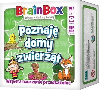 Gra edukacyjna BRAINBOX - POZNAJĘ DOMY ZWIERZĄT