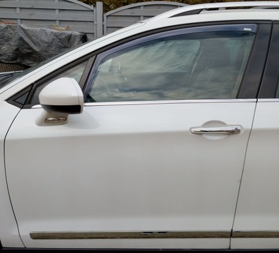 Двері лівий перед citroen c5 iii x7 08-18 білий перламутр kwed фото №1