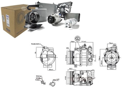 COMPRESOR DE ACONDICIONADOR MERCEDES C CL203 C T-MODEL S203 C W203 CLC  