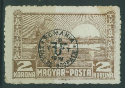 Węgry 2 Korona / Romania 1919 Zona de Ocupatia