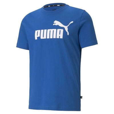 Koszulka męska Puma Essential Logo Tee niebieska -