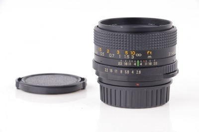 Obiektyw Beroflex 28mm f2.8 Auto MC Macro M42 + adapter z soczewką Nikon