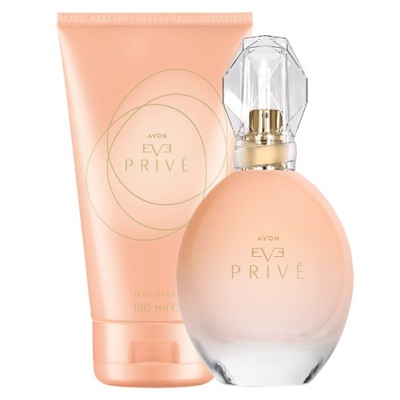 Avon zestaw Eve Prive woda+balsam+torebka