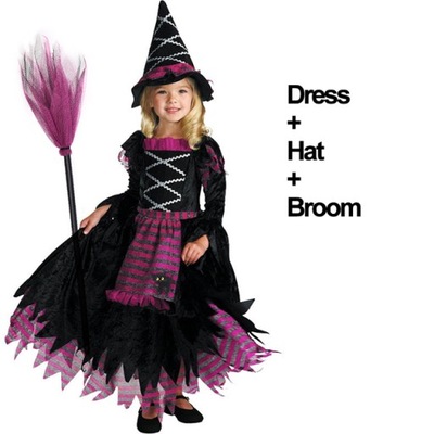 Sukienka Strój Halloween dzieci strój czarownicy