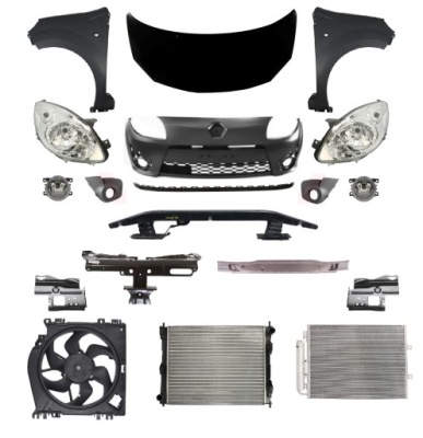 Renault twingo 07-11 перед фара капот pas фото №1