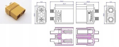 Gniazdo XT90 żeńskie / 5482