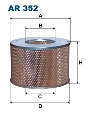 ФІЛЬТРИ ПОВІТРЯ FILTRON AR 352