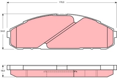 КОЛОДКИ HAM. NISSAN P. PATROL GR 2.8TD- 4.2 91- 98