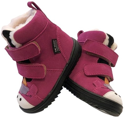 KOZAKI JEDNOROŻCE OCIEPLANE MIDO NOSTER FIOLETOWY WEŁNA R 22 W 13,70 CM