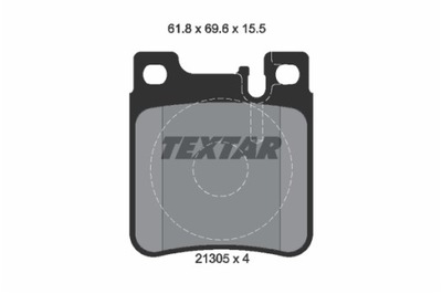 PADS BRAKE MERCEDES S-KLASA W140 1 TEXTAR 2130501 SET PADS  