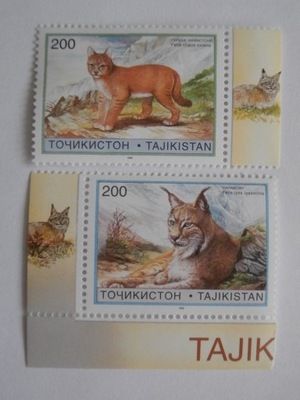 Tadżykistan - koty dzikie - Mi.98-99 ** OPIS !