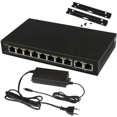 Switch PoE Pulsar SG108-90W 10x 10/100/1000Mbps