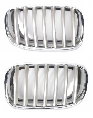 Bmw x6 e71 2008- решітка радіатора решітки радіатора хром p+l фото №1