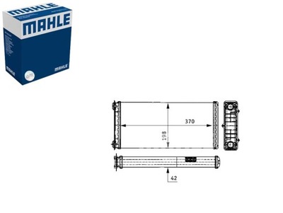 ŠILDYTUVAS 189X370X42MM DAF 65 CF 75 CF 85 CF 95 XF CF 85 XF 95 