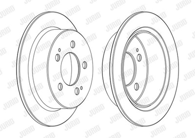DISCOS DE FRENADO PARTE TRASERA JURID 562775JC  