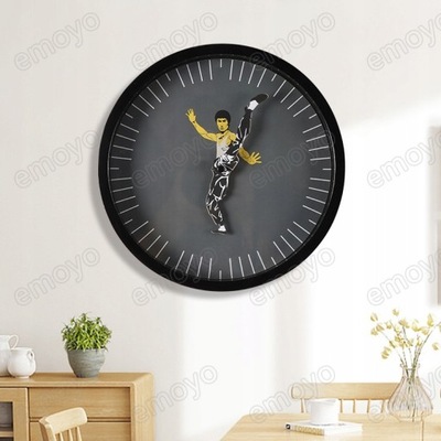 Wall Clock Kung Fu Clock Wall Clock Bruce Lee