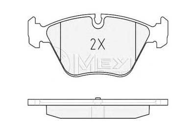 ZAPATAS DE FRENADO BMW PARTE DELANTERA E46 330D 98- MEYLE  