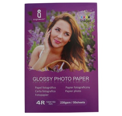 Papier Fotograficzny PHOTO 10x15 50szt 230g Foto do drukowanie zdjęć glossy