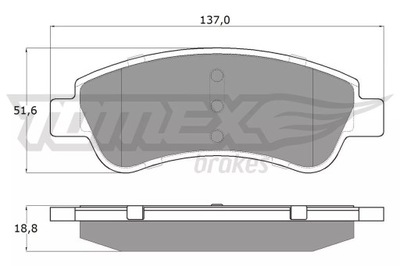 13-27 КОЛОДКИ HAM.CITROEN BERLINGO 01- TOMEX