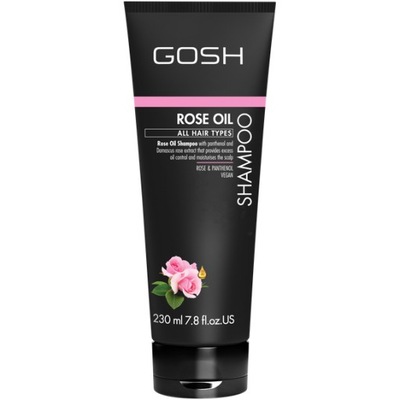 GOSH Rose Oil szampon do włosów z olejkiem różanym