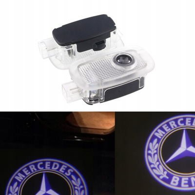 2 PIEZAS MERCEDES-BENZ DIODO LUMINOSO LED LOGOTIPO HD PROYECTOR W204 W212  