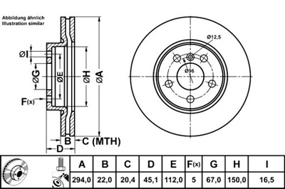 ATE DISCOS DE FRENADO 2 PIEZAS PARTE DELANTERA BMW 2 F45 2 GRAN TOURER F46 2 PIEZAS F39  