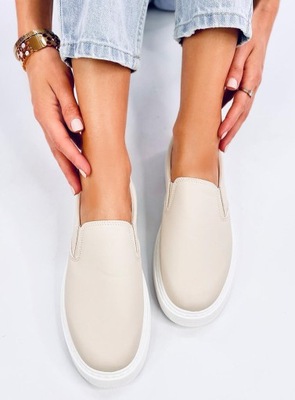 Trampki slip-on ALLAMS BEIGE 39