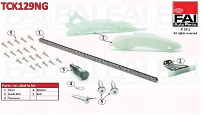 FAI AUTOPARTS TCK129NG KOMPLEKTAS GRANDINĖS SKIRSTYMO SISTEMOS 