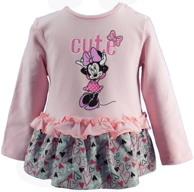 MINNIE MYSZKA bluzka tunika cute DISNEY ORYG 80 86