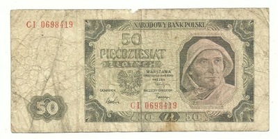 50 złotych 1948 seria CI