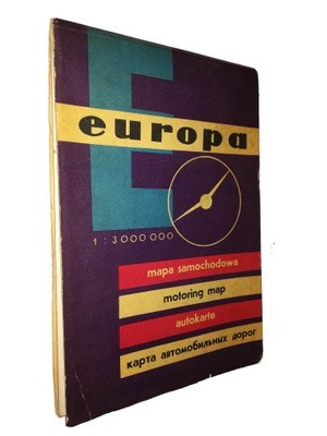 EUROPA - Mapa Samochodowa (1966)