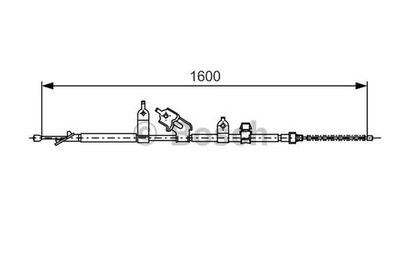 BOSCH 1 987 477 090 ТРОС ТОРМОЗА РУЧНОГО