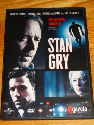 Stan gry film DVD Crowe, Affleck, McAdams