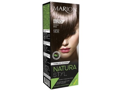 Marion Natura Styl farba do włosów 620 Ciemny Brąz 80ml + odżywka 10ml
