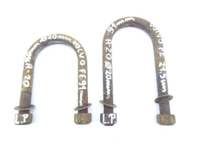 Volvo fe fl 06- euro 5 скоба ресора перед m20x91x215 фото №1