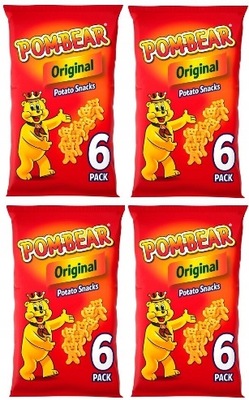 4x 78g POM-BEAR Original chrupki chipsy UK