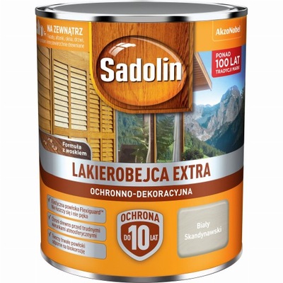 Sadolin Lakierobejca Extra Biały skandynawski poj. 5L